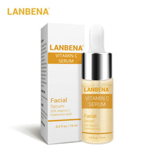 Load image into Gallery viewer, LANBENA Vitamin C +Six Peptides Serum 24K Gold+Hyaluronic Acid Serum Anti Aging Wrinkle Moisturizing Whitening Skin Care @
