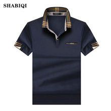 Load image into Gallery viewer, SHABIQ 2019 Brand Fashion Classic Men Polo Shirt Summer Short Sleeve Polos Shirt Mens Solid Shirt Cotton Shirt Plus Size S-10XL!
